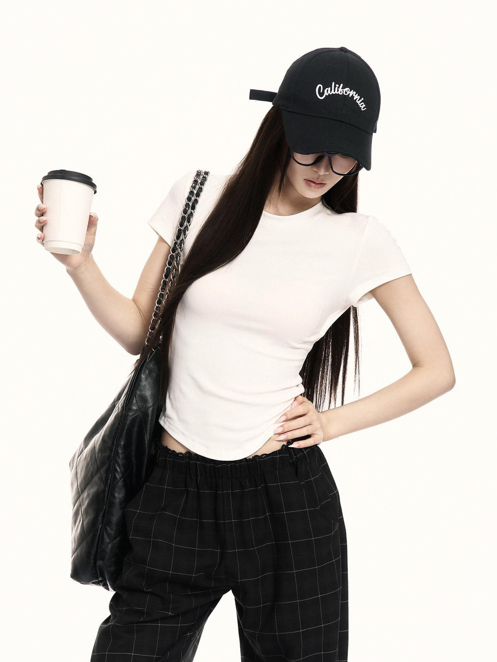 VOCK Backless Tie Cutout Waist Cinch Slim Women's Cotton Blend Short Sleeve T-shirts