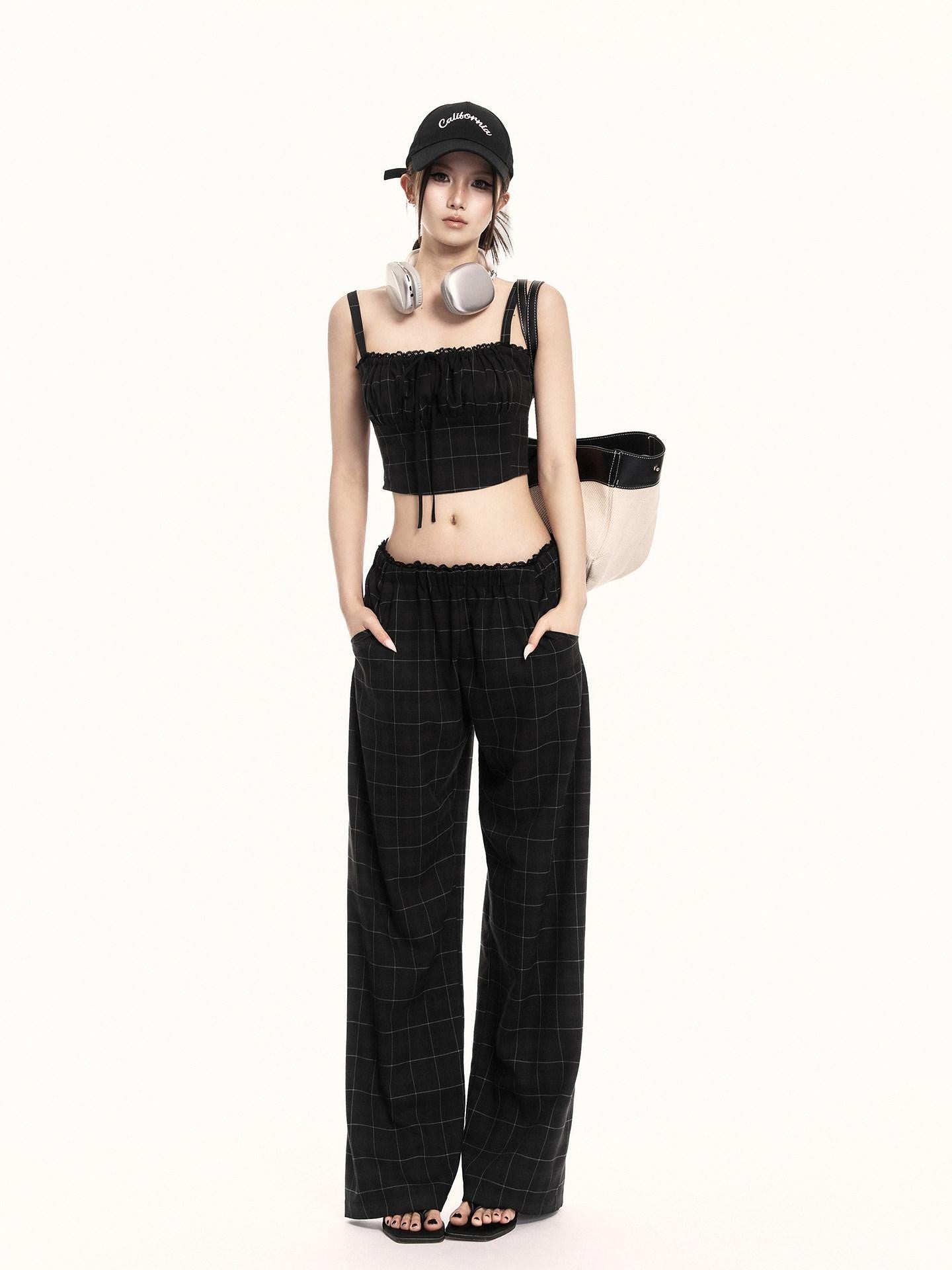 VOCK Backless Tie Cutout Waist Cinch Slim Women's Cotton Blend Short Sleeve T-shirts