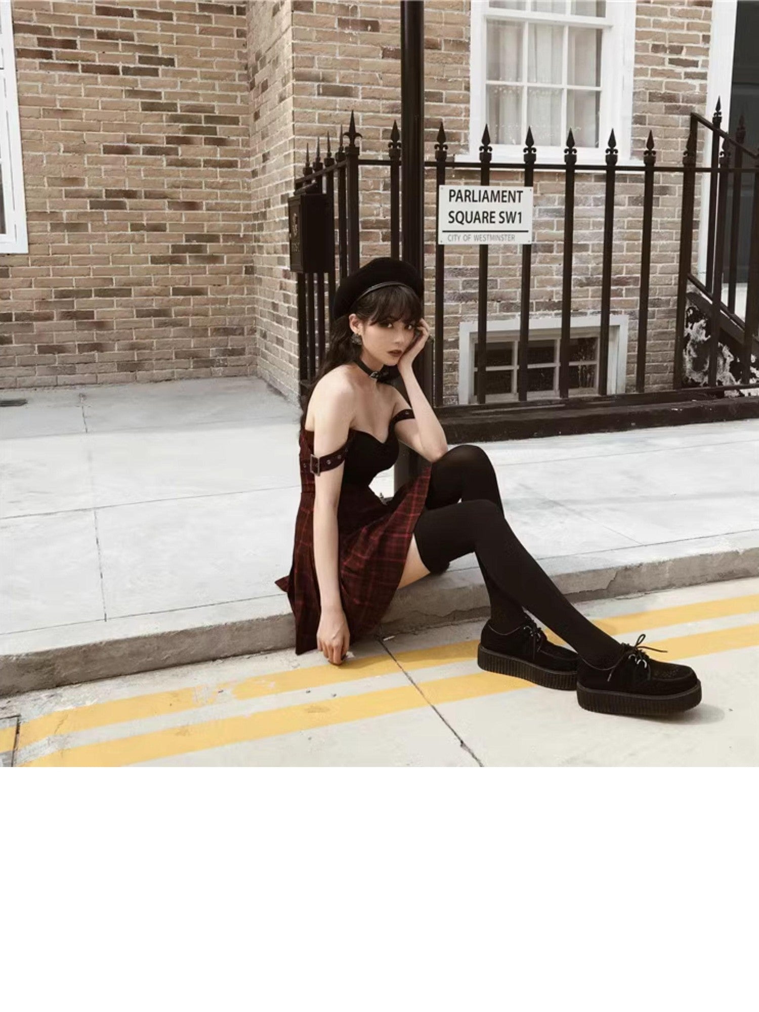 VOCK Black Anti Slip Thigh High Solid Slimming Women's Velvet Hold Up Socks