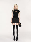 VOCK_Black_Cross_Cutout_Asymmetric_Women's_Cotton_Spandex_Slim_T-shirts_899825709942_MISSTT