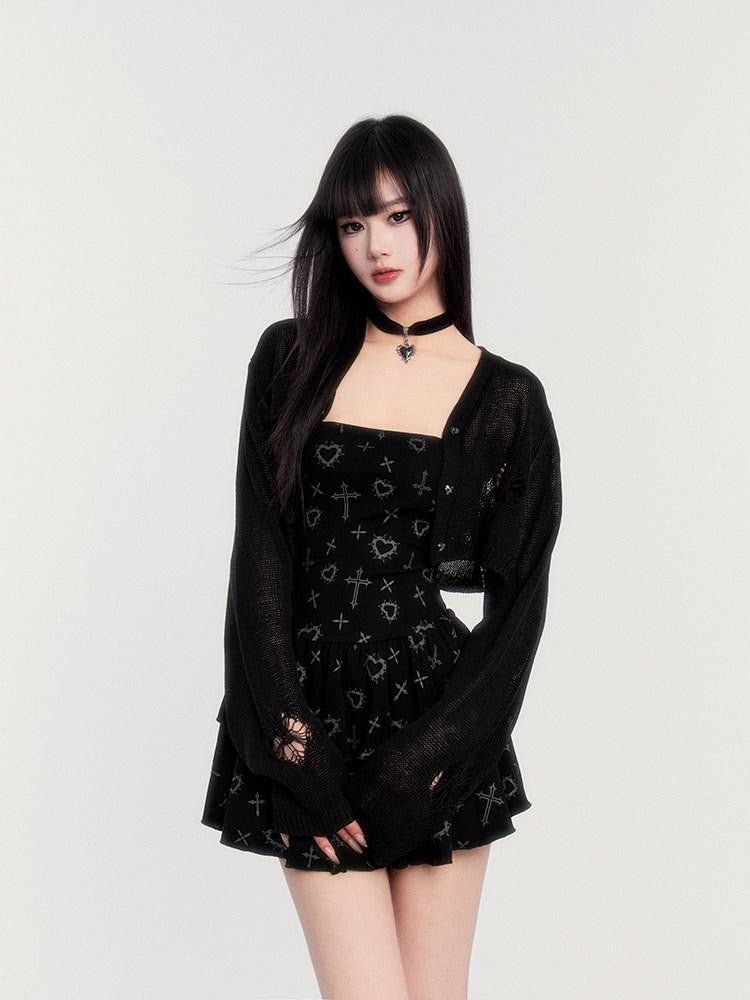 VOCK Black Pink Patchwork Plaid Cowl Puff Women's Polyester Slip Mini Dresses