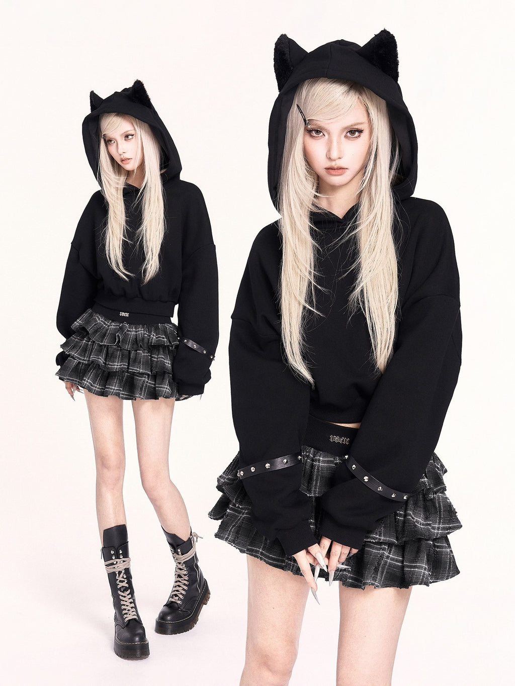 VOCK_Black_Plush_Cat_Ears_3d_Ribbed_Short_Women's_Poly_Cotton_Hoodies_980323772583_MISSTT