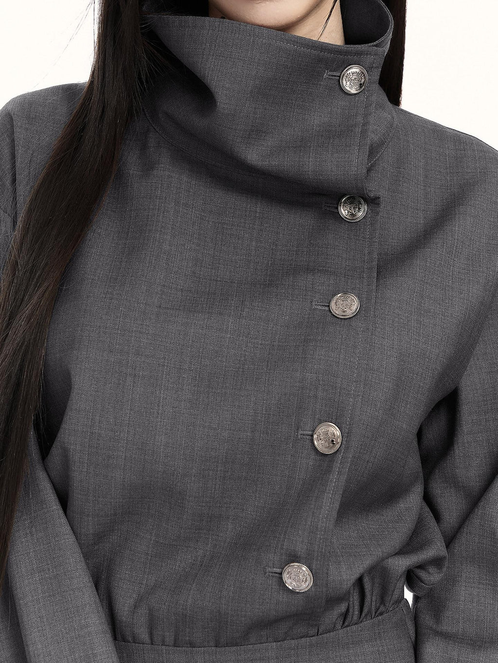VOCK British Preppy Trench Style Pleated Women's Polyester Cotton Casual Mini Dresses