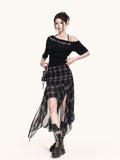 VOCK_Checkered_Asymmetric_Pleated_Side_Slit_A_Line_Women's_Polyester_Midi_Skirts_1049723099649_MISSTT