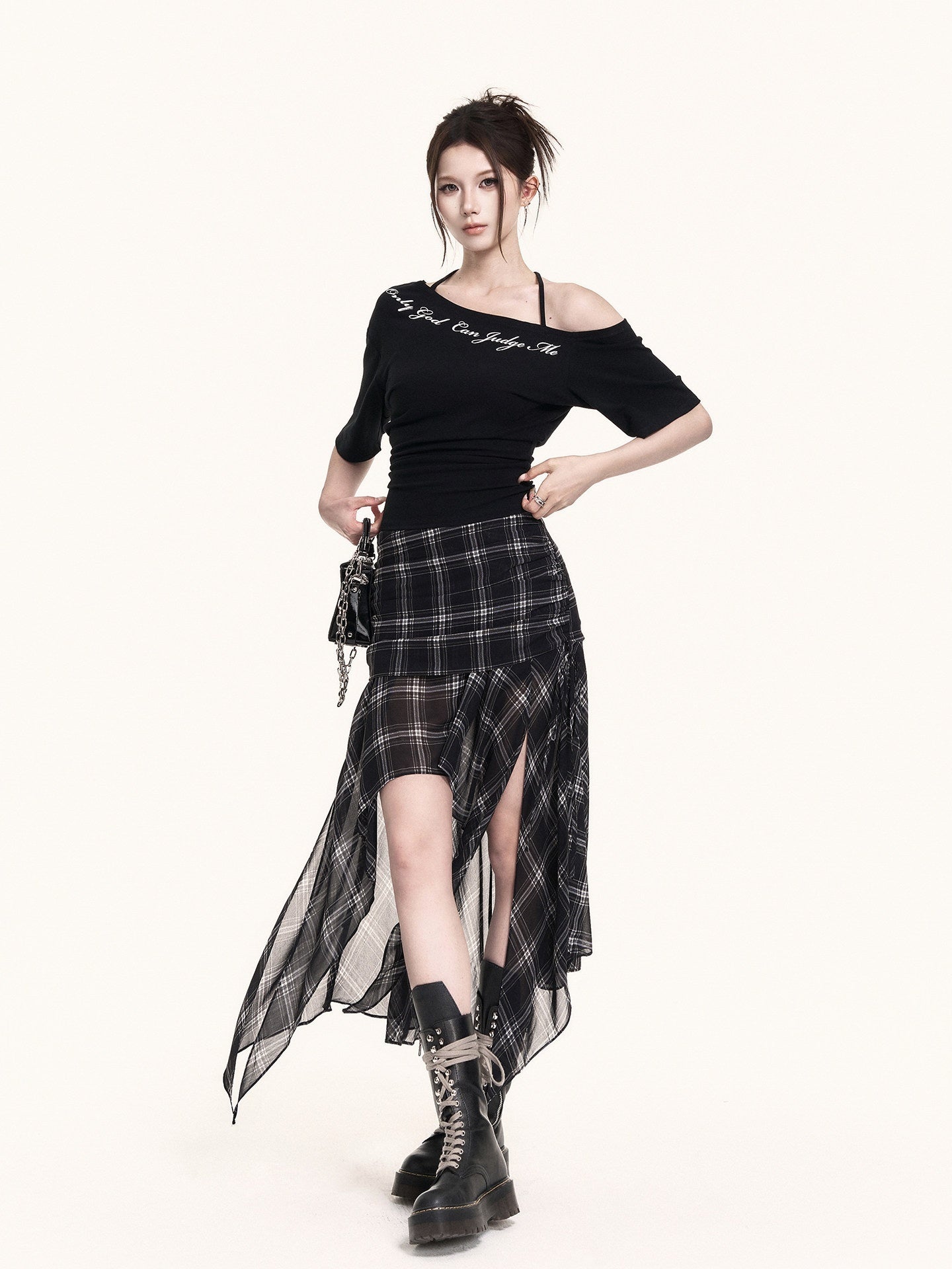 VOCK_Checkered_Asymmetric_Pleated_Side_Slit_A_Line_Women's_Polyester_Midi_Skirts_1049723099649_MISSTT