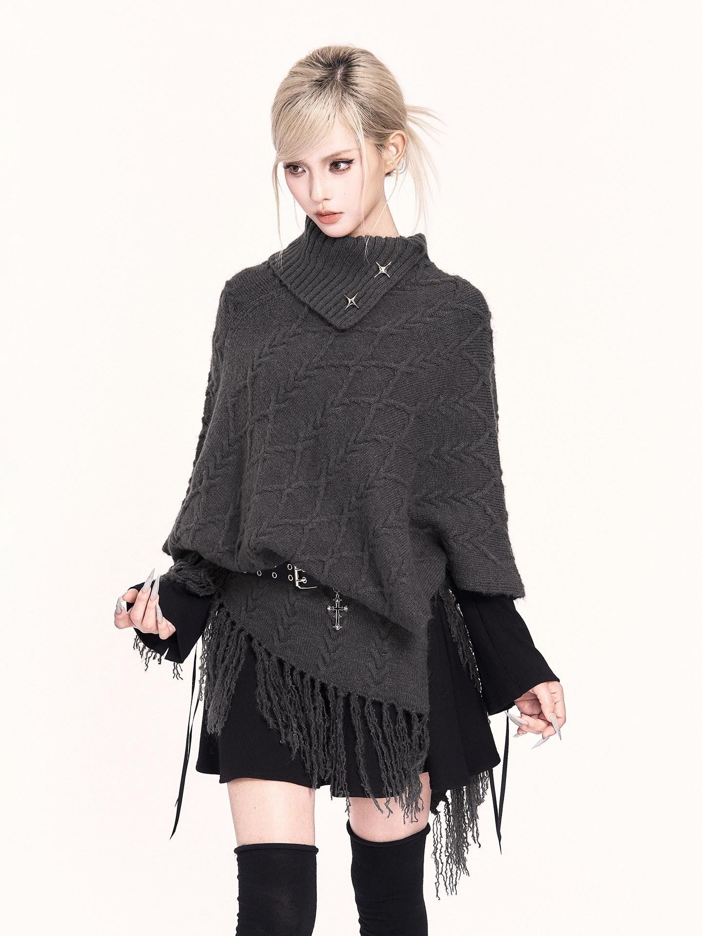 VOCK Dark Black Heavy Metal Punk Cross Alloy Buckle Women's Pu Belts
