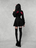 VOCK_Dark_Devil_Hooded_Zip_Cinched_Waist_Aline_Women's_Cotton_Corset_Mini_Dresses_742004433230_MISSTT
