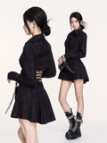 VOCK_Dark_Plaid_Backless_Tie_Waist_Longsleeve_Women's_Bodycon_Mini_Dresses_970613472993_MISSTT