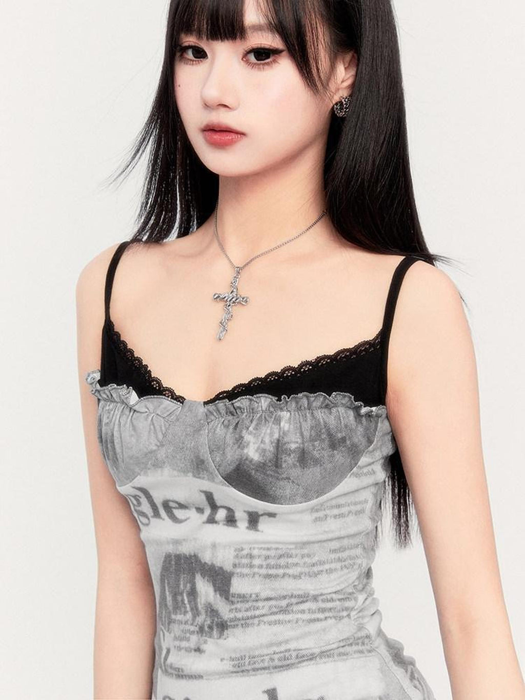 VOCK Dark Slimming Asymmetrical Knit Women's Polyester Slip Mini Dresses