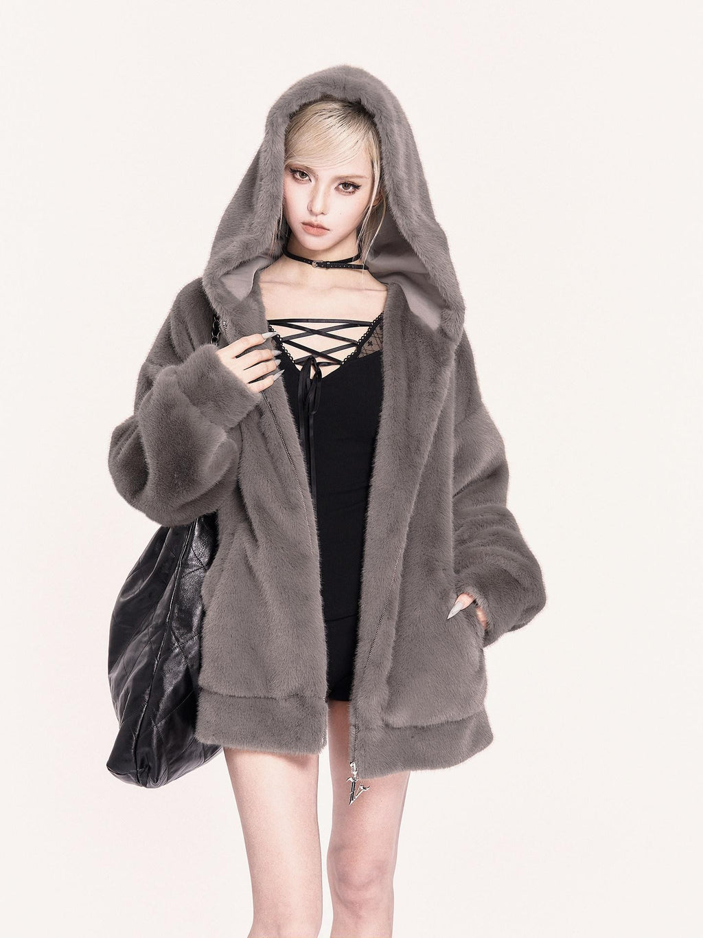 VOCK Faux Two Piece Fleece V-neck Checked Splice Women's Cotton Long Sleeve T-shirts