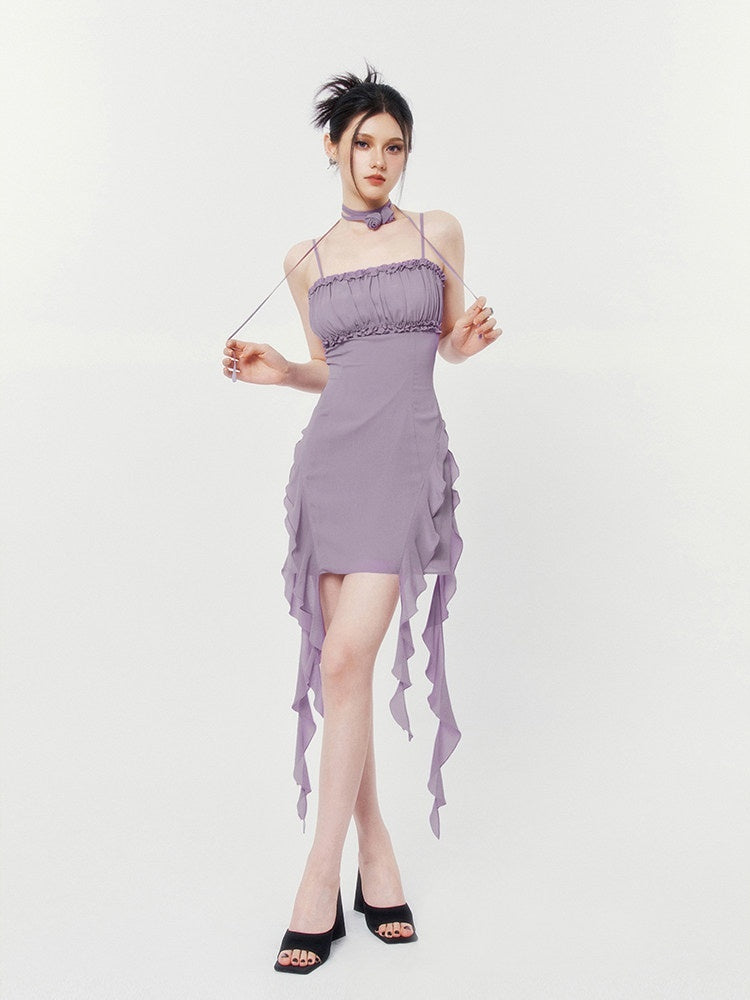 VOCK_Floral_Asymmetrical_Rose_Ribbon_Women's_Polyester_Slip_Mini_Dresses_723070046297_MISSTT