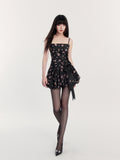 VOCK_Floral_Print_Bow_Tie_Ruched_Waist_Asymmetric_Women's_Polyester_Slip_Mini_Dresses_911764362072_MISSTT