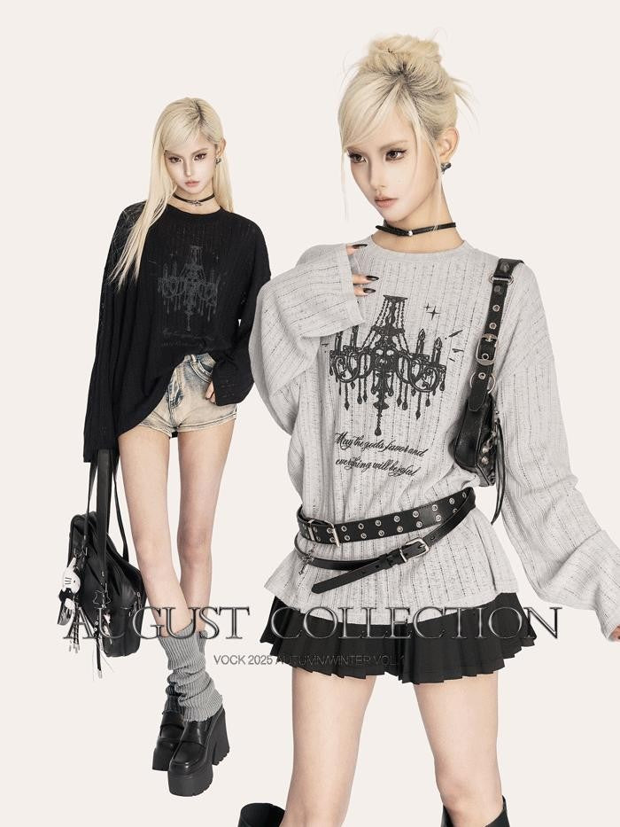 VOCK French Drape Collar Tie Waist Slimming Long Sleeve Women's Polyester Shirts
