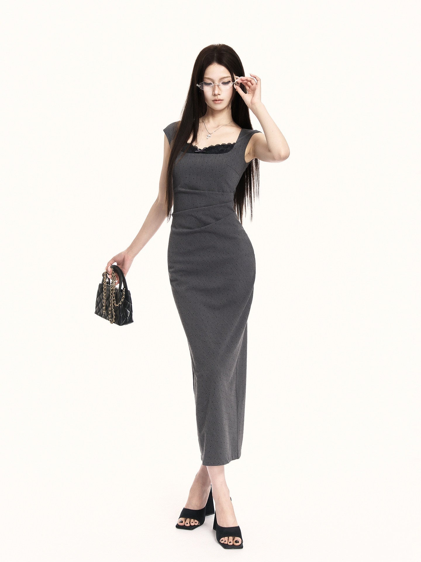VOCK_French_Square_Neck_Lace_Rhinestone_Slimming_Women's_Bodycon_Midi_Dresses_1041796922118_MISSTT