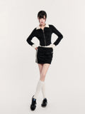 VOCK_Galaxy_Rhinestone_Glitter_Sweatshirt_V-neck_Aline_Women's_Matching_Skirt_Sets_822865218476_MISSTT