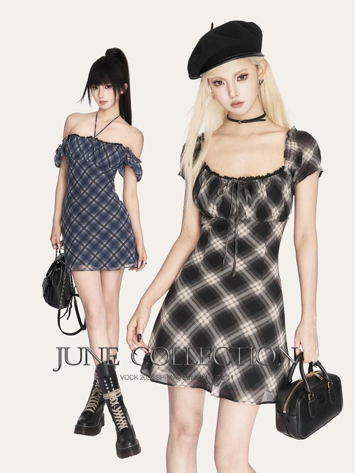 VOCK Halter Asymmetrical Pleated High Waist Women's Chiffon Slip Mini Dresses