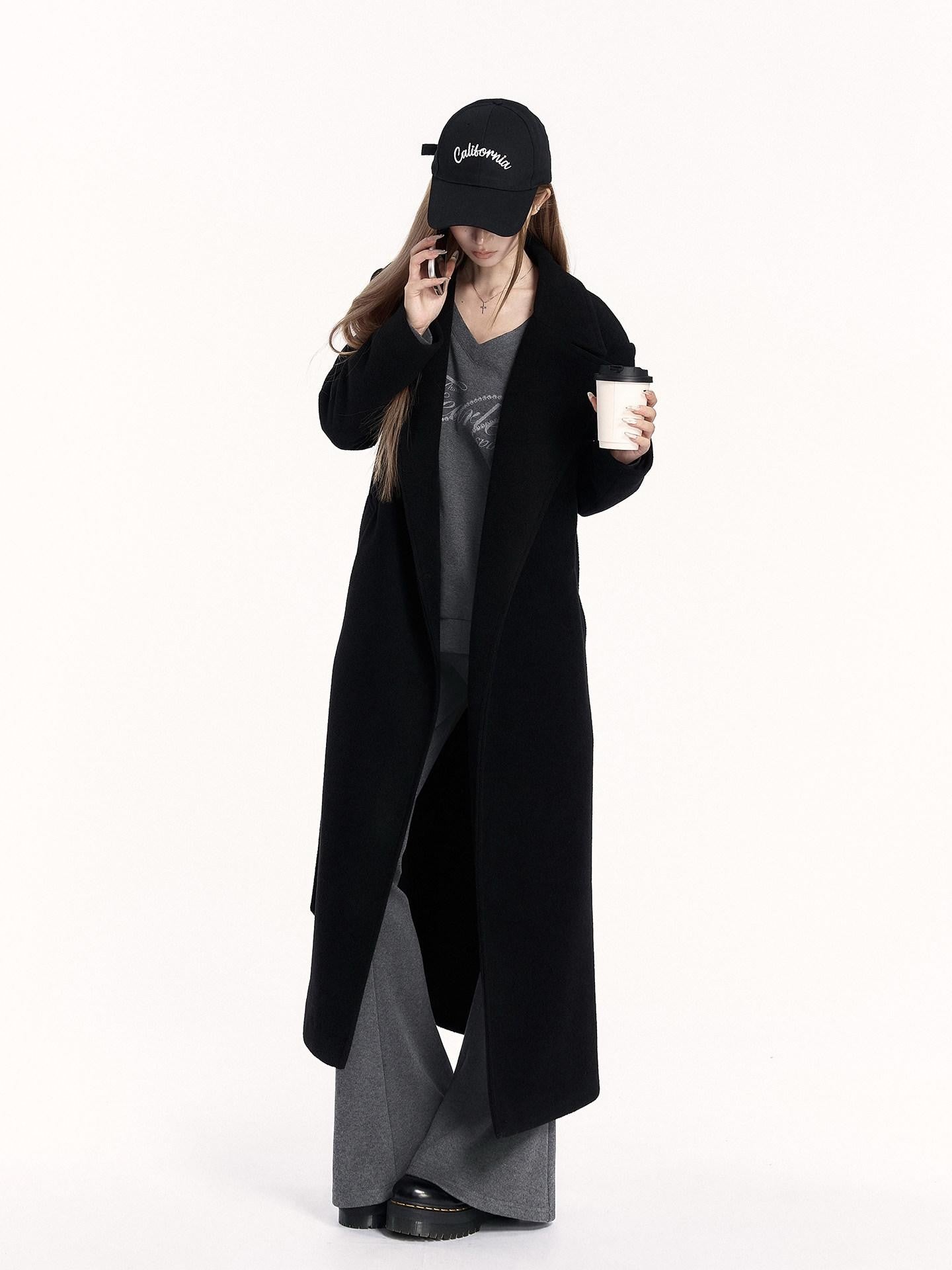 VOCK Letter Print V-neck Flared Pants Relaxed Women's Brushed Tracksuit Sets