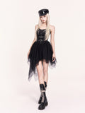 VOCK_Mesh_Tulle_Asymmetrical_Puff_Two_Piece_Strapless_Women's_Slip_Mini_Dresses_980335760817_MISSTT