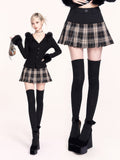 VOCK_Patchwork_Plaid_High_Waist_Buttons_A_Line_Women's_Polyester_Blend_Pleated_Skirts_989285788019_MISSTT