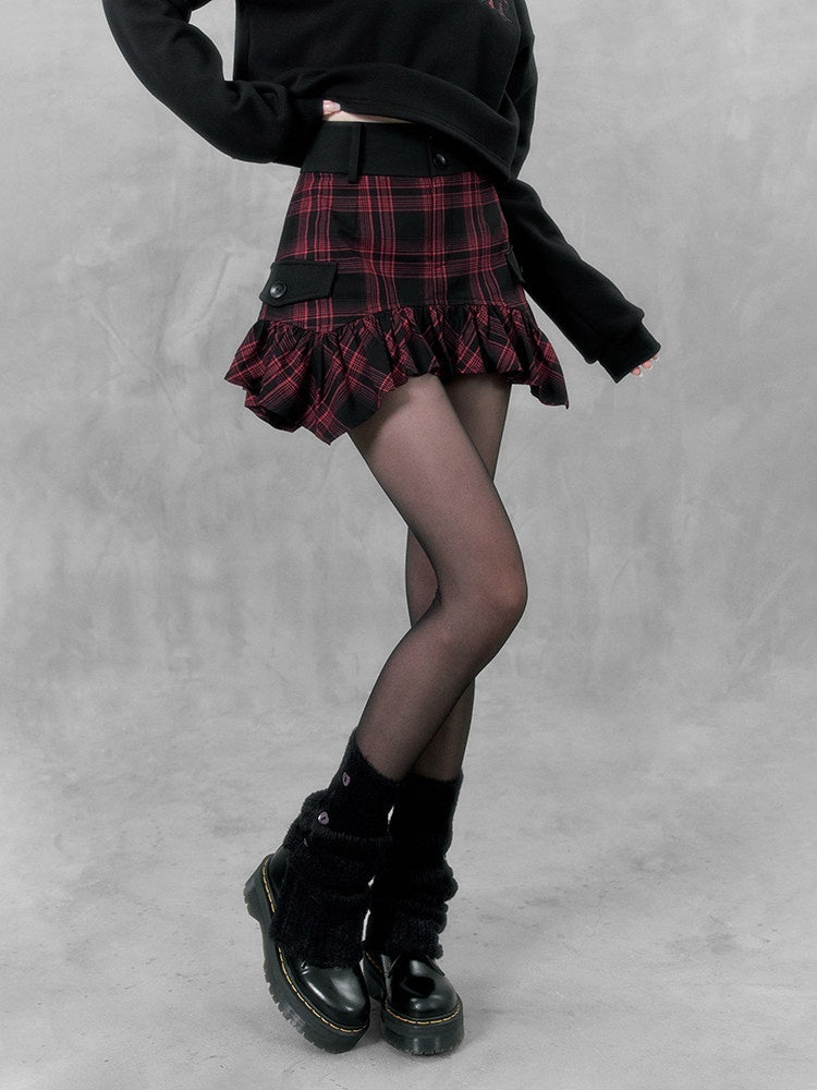 VOCK_Plaid_Asymmetric_Curved_Hem_A_Line_Women's_High_Waist_Mini_Skirts_738579990901_MISSTT