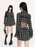 VOCK_Plaid_Lace_Up_Embroidered_Backless_Women's_Poly_Cotton_Casual_Mini_Dresses_973796705976_MISSTT