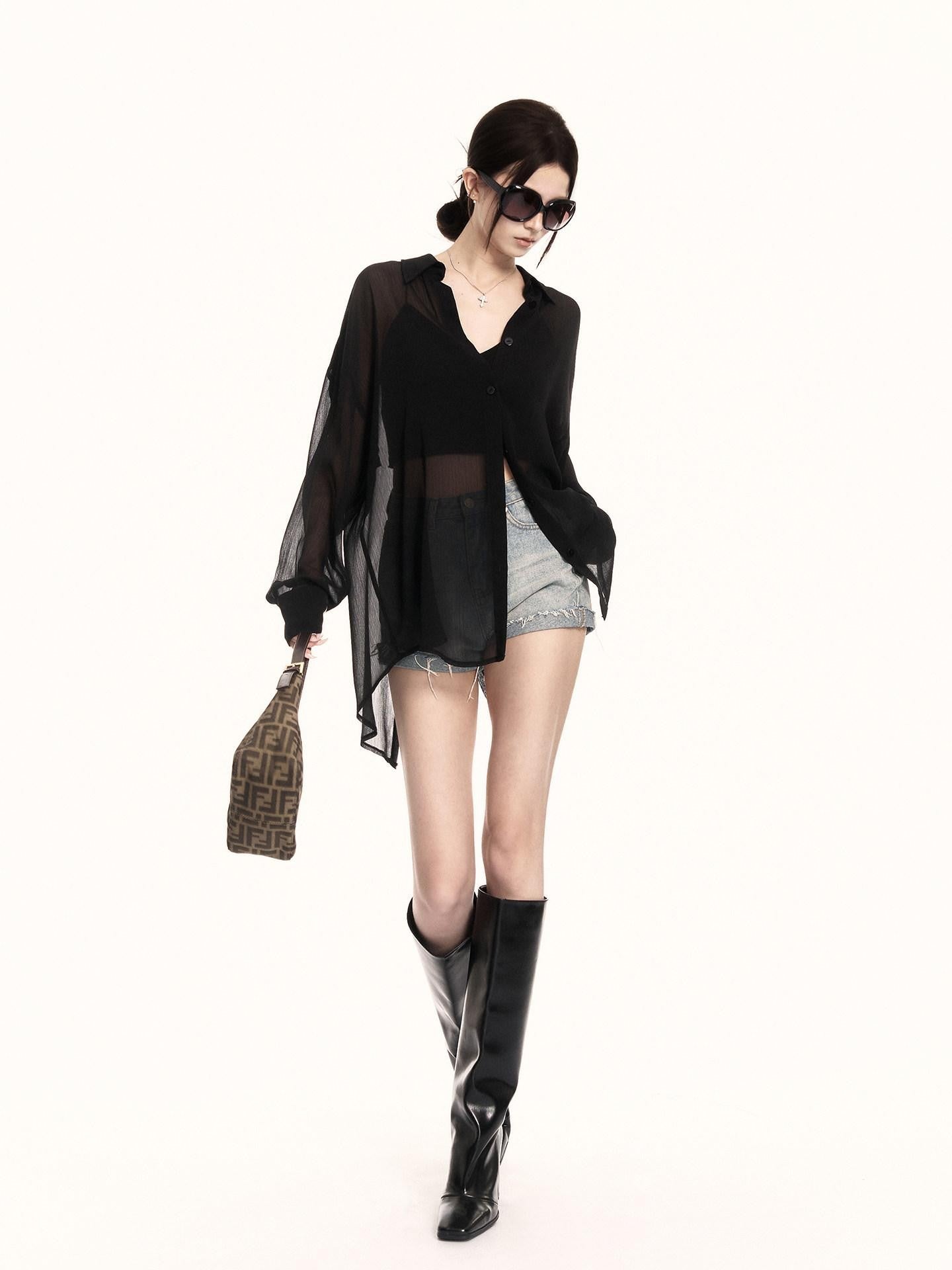 VOCK Solid V-neck Tie Slim Cropped Elastic Knit Women's Cotton Blend Padded Camisoles