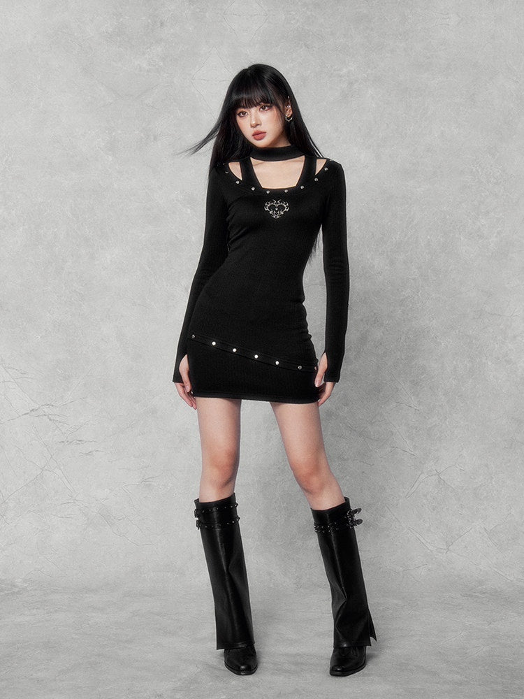 VOCK_Studded_Halter_Waist_Cinch_Long_Sleeve_Women's_Cotton_Blend_Bodycon_Mini_Dresses_752671729741_MISSTT