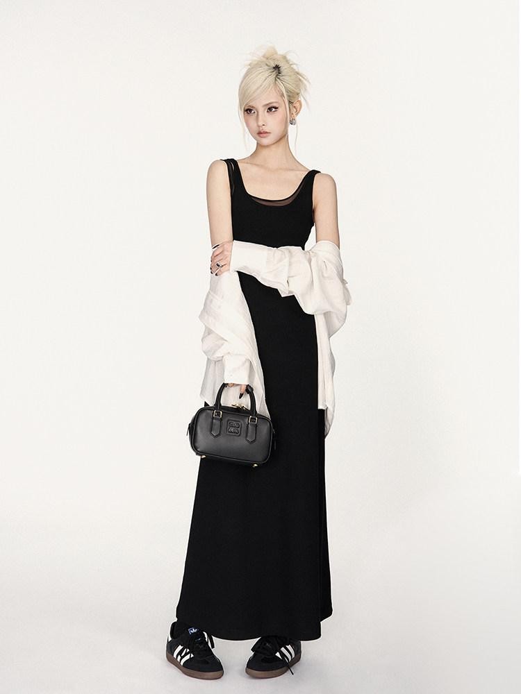 VOCK Textured Ruffled French Loose Buttoned Shirt Collar Women's Matching Skirt Sets