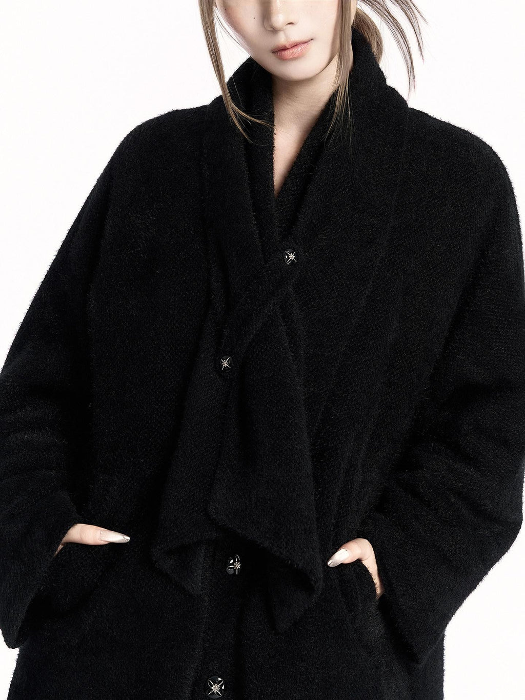 VOCK Vintage Fur Lined Multi Pocket Women's Polyester Short Coats