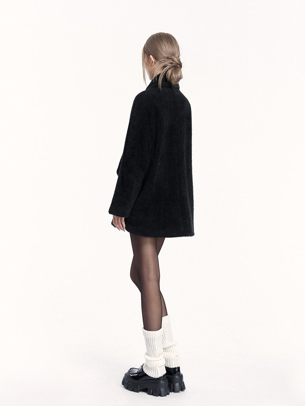 VOCK Vintage Fur Lined Multi Pocket Women's Polyester Short Coats