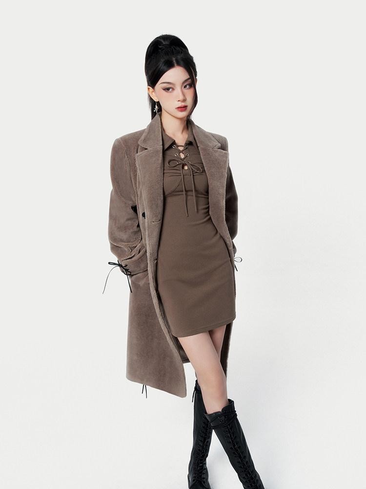 VOCK Vintage Striped Off Shoulder Tie Waist Women's Poly Cotton Bodycon Mini Dresses