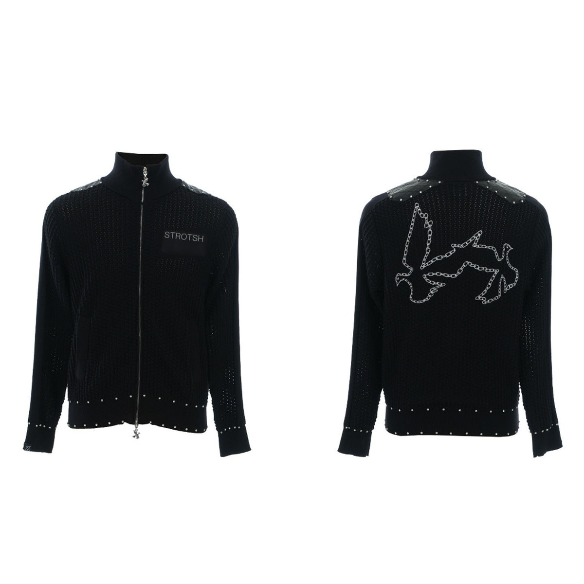 Vinkid_Chain_Letter_Print_Zip_Up_Women's_Knit_Cardigans_1069776900728_MISSTT