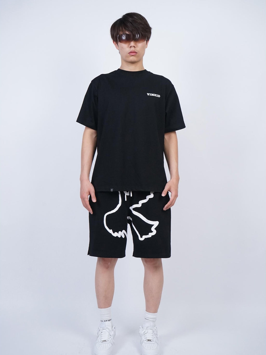 Vinkid Dove Graphic Print Cotton Women's Loose Fit Bermuda Shorts