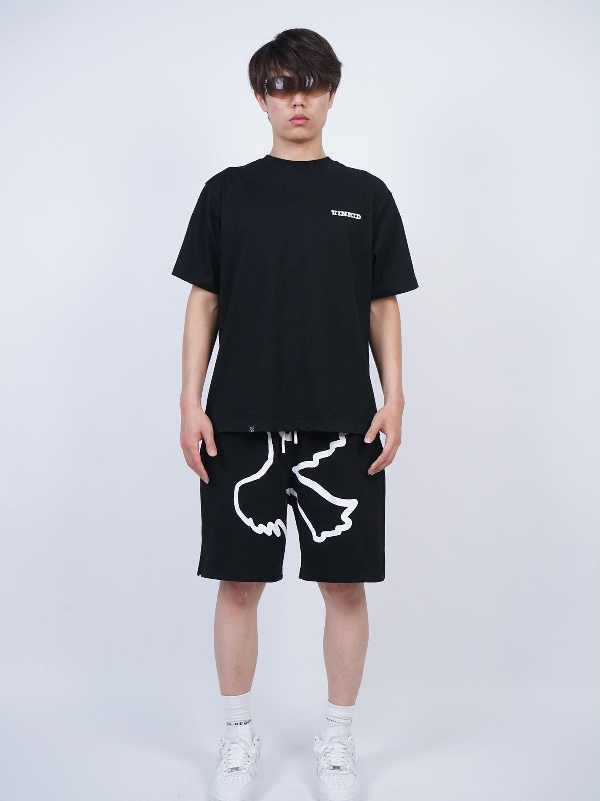 Vinkid Dove Graphic Print Cotton Women's Loose Fit Bermuda Shorts
