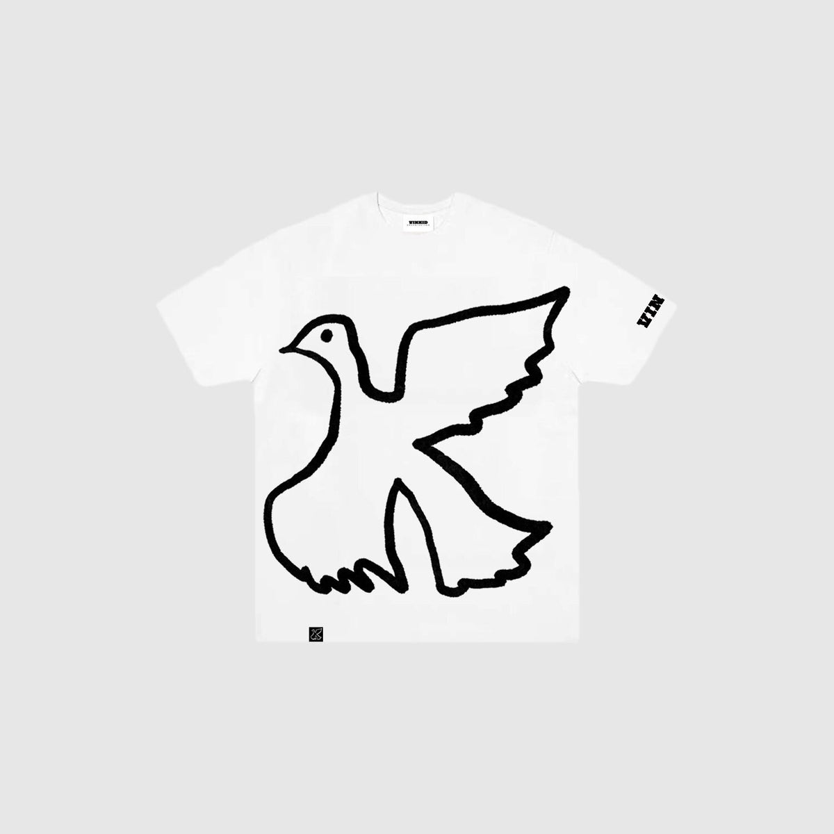 Vinkid_Embroidered_Dove_Graphic_Loose_Fit_Women's_Cotton_Short_Sleeve_T-shirts_671807829721_MISSTT