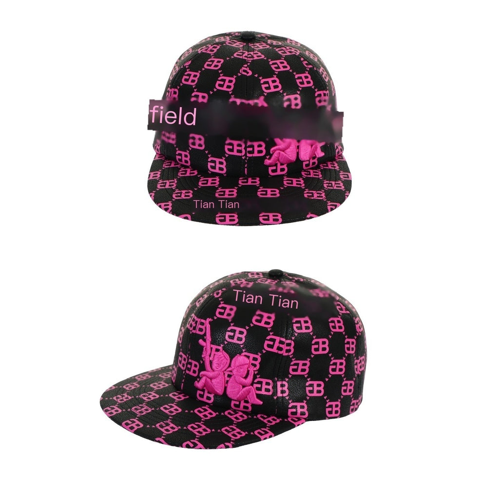 Vinkid_Full_Print_Flat_Brim_American_Street_Women's_Baseball_Caps_1061484242534_MISSTT