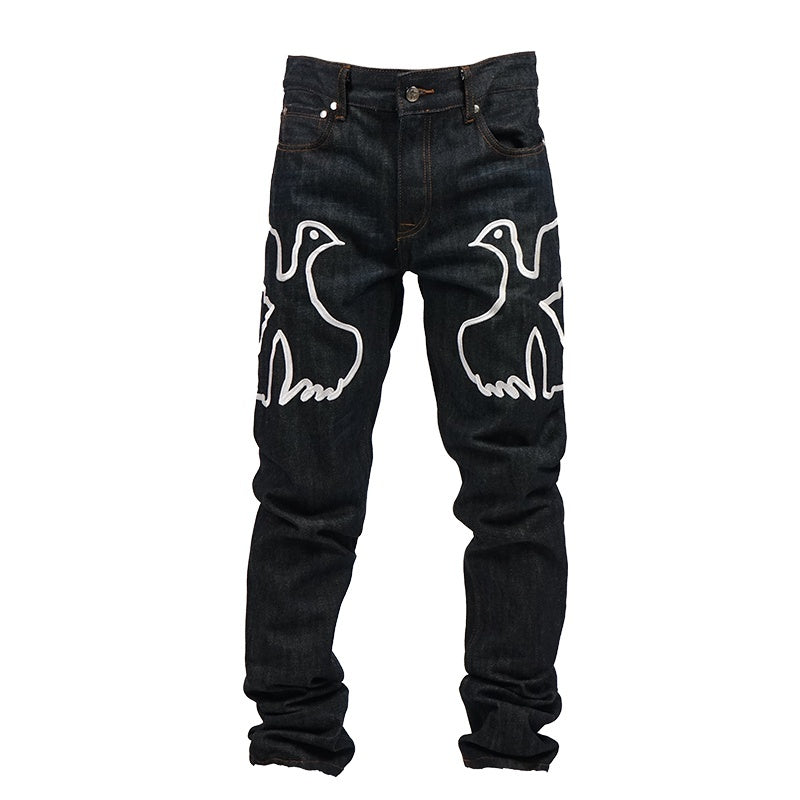 Vinkid_Raw_Denim_Dove_Embroidered_Women's_Denim_Slim_Jeans_891632256718_MISSTT