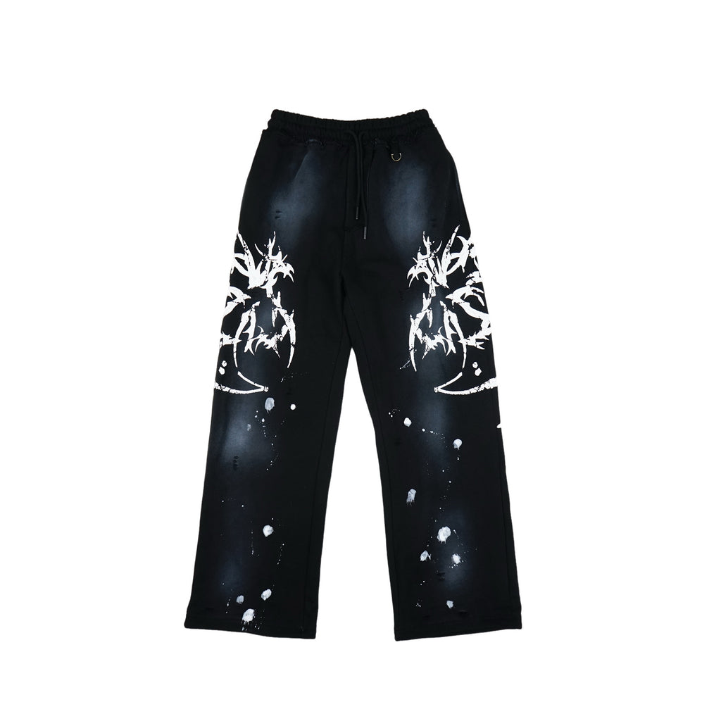 Vinkid_Washed_Letter_Print_Embossed_Straight_Leg_Women's_Polyester_Sweatpants_1017030981029_MISSTT