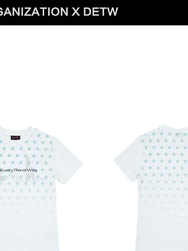 White Star Graphic American Streetwear Women's Cotton Short Sleeve T-shirts