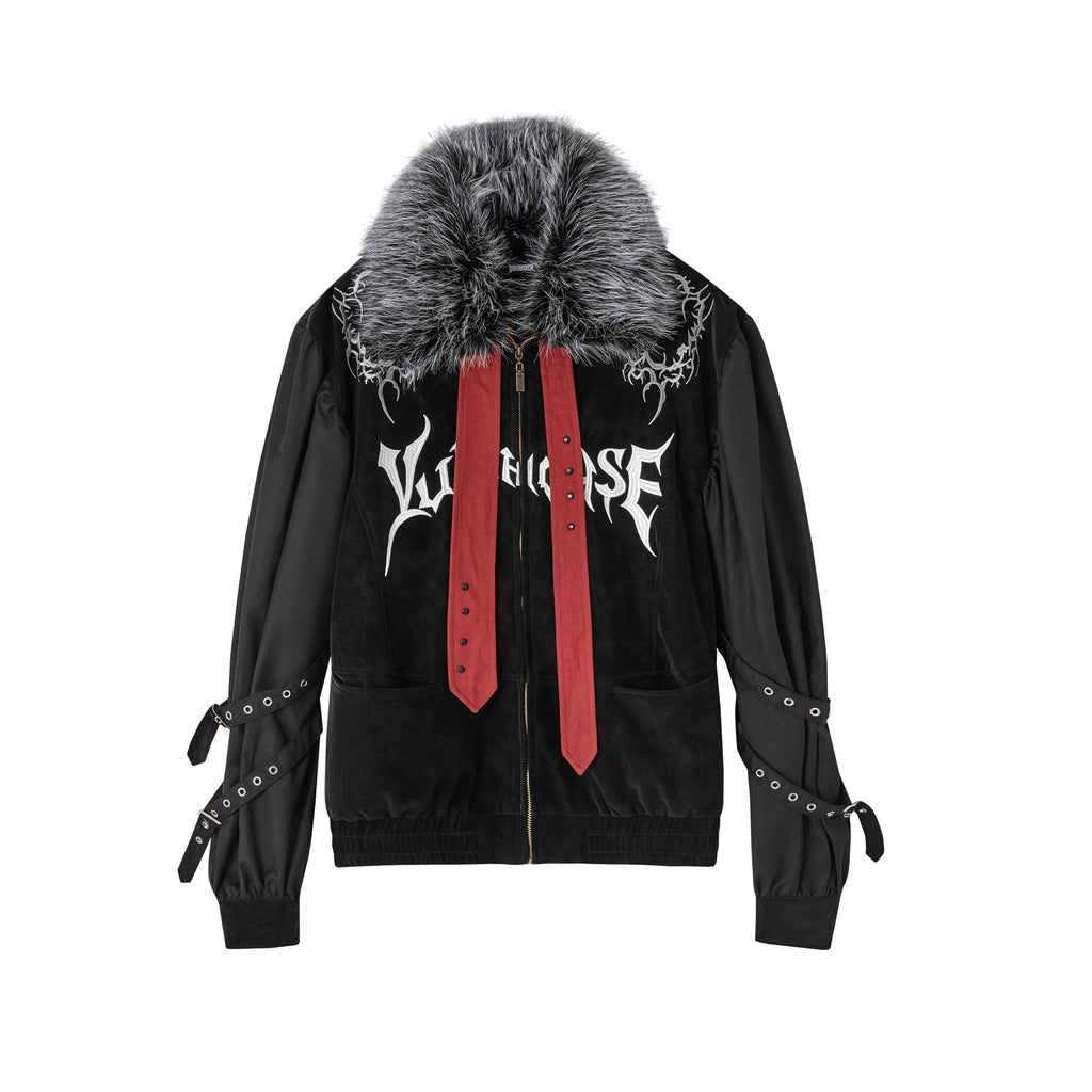 YUKAHOUSE_Black_American_Embroidered_Fur_Collar_Loose_Women's_Cotton_Puffer_Jackets_980995564853_MISSTT