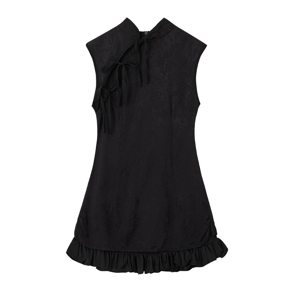 YUKAHOUSE_Black_Chinese_Stand_Collar_Sleeveless_Zipper_Women's_Bodycon_Mini_Dresses_712811675988_MISSTT