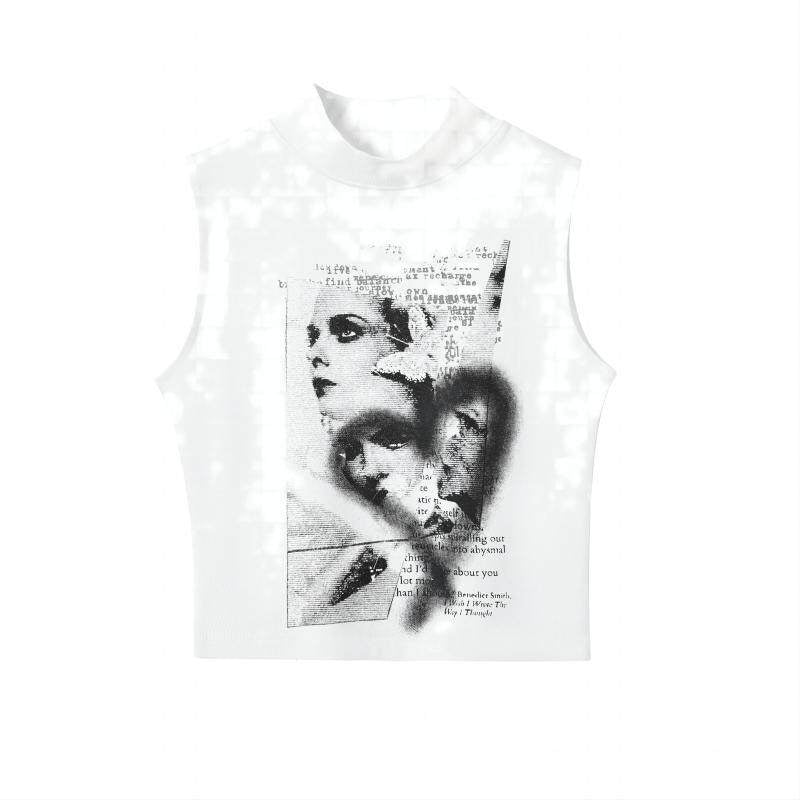 YUKAHOUSE_Black_White_High_Neck_Printed_Cropped_Slim_Fit_Women's_Cotton_Blend_Tank_Tops_718127393207_MISSTT