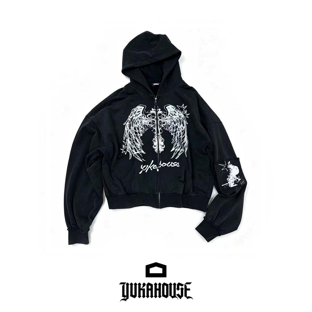 YUKAHOUSE_Distressed_Angel_Wings_Print_Dark_Women's_Cotton_Zip-up_Hoodies_1075492520940_MISSTT