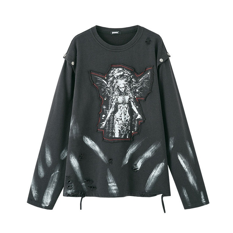 YUKAHOUSE_Distressed_Patch_Embroidered_Print_Women's_Cotton_Blend_Long_Sleeve_T-shirts_836227209301_MISSTT