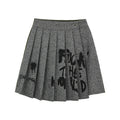 YUKAHOUSE_Gray_Green_Patchwork_Pocket_A_Line_Women's_Cotton_Blend_Pleated_Skirts_729845168947_MISSTT