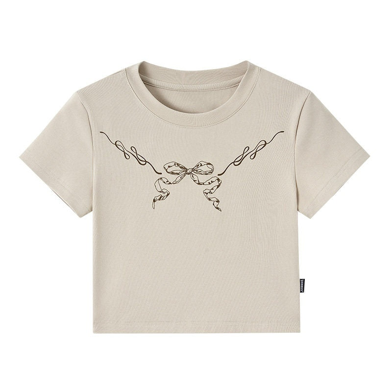 YUKAHOUSE_Khaki_Slim_Fit_American_Style_Short_Women's_Cotton_Blend_Crop_Tops_765233614911_MISSTT