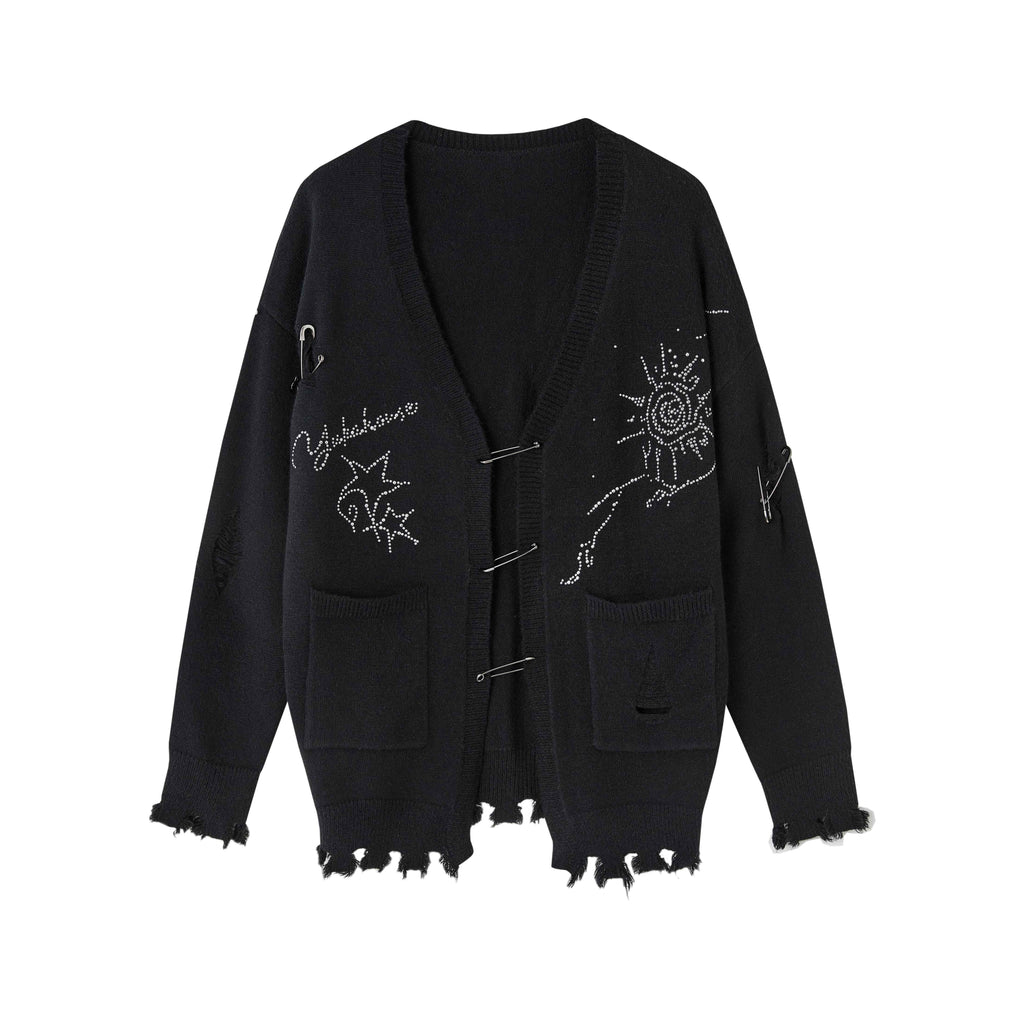 YUKAHOUSE_Pin_Detail_V-neck_Knit_Buttoned_Midlength_Loose_Women's_Acrylic_Cardigans_978585910336_MISSTT