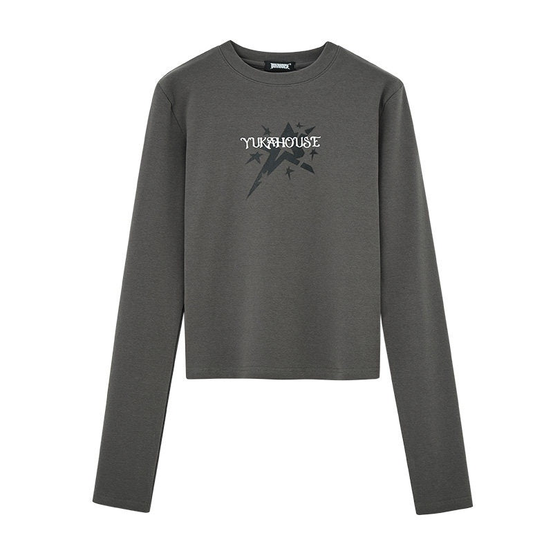 YUKAHOUSE_Retro_Mock_Neck_Print_Slim_Women's_Cotton_Stretch_Long_Sleeve_T-shirts_730000429931_MISSTT