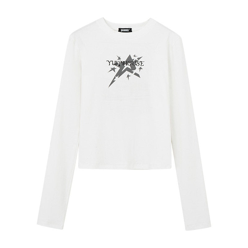 YUKAHOUSE_Retro_Mock_Neck_Print_Slim_Women's_Cotton_Stretch_Long_Sleeve_T-shirts_730000429931_MISSTT