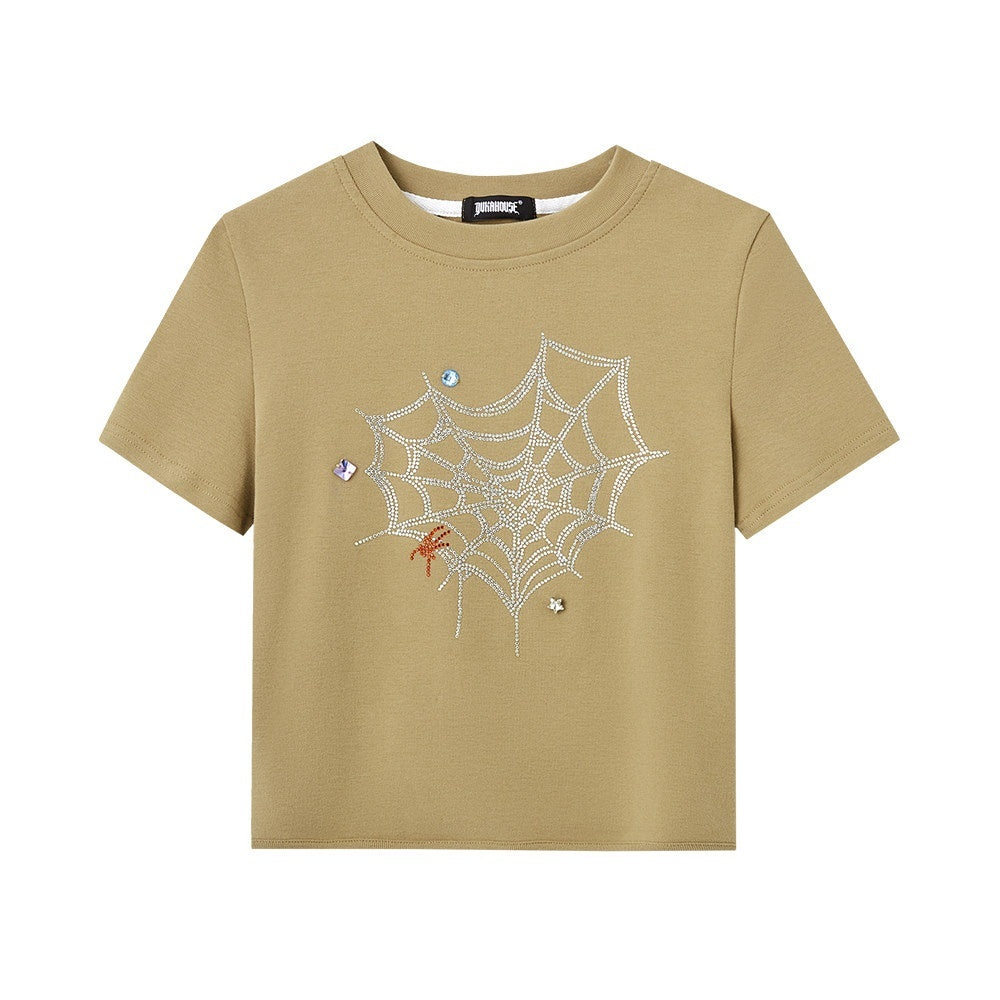 YUKAHOUSE_Rhinestone_Skull_Print_Women's_Cotton_Stretch_Short_Sleeve_T-shirts_712584994095_MISSTT